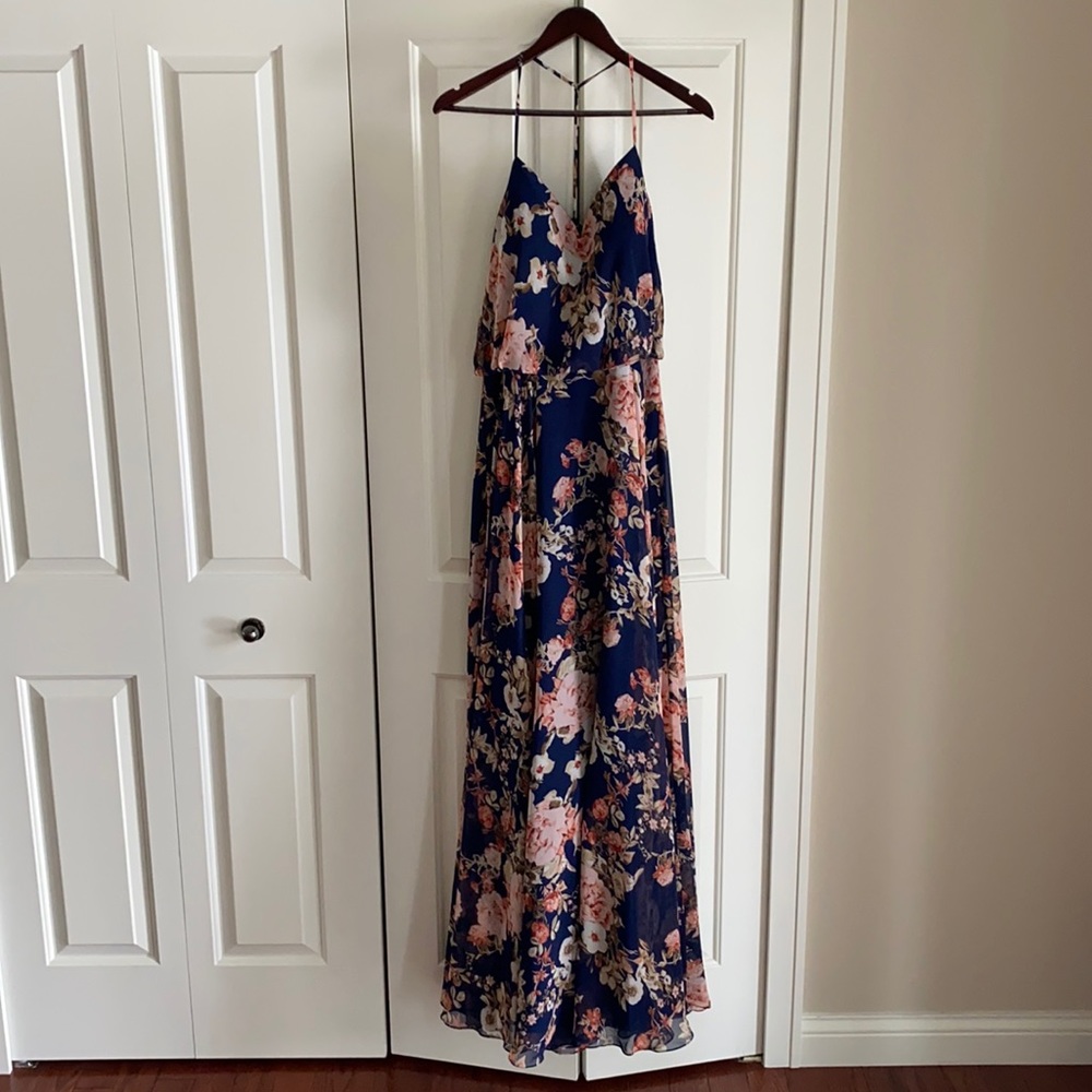 Floral print Kleinfeld Bridal Party dress